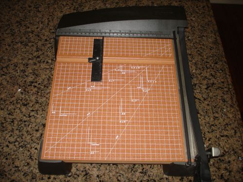 Xacto Paper Cutter, Guillotine Type, 12 by 12 Cutting Surface