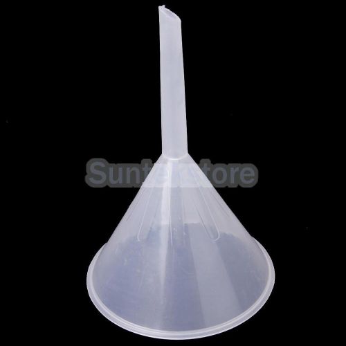 Plastic funnel for kitchen laboratory car liquids lab measure stem dia. 9mm for sale