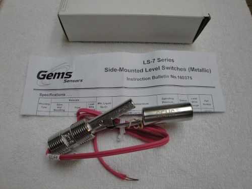 Gems side mounted liquid level switch - 316 stainless steel 1/2 npt for sale