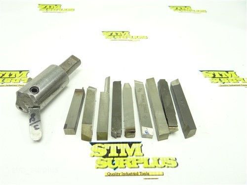 Lot of 10 hss tool bits 3/8&#034; w/fly cutter cleveland rex for sale