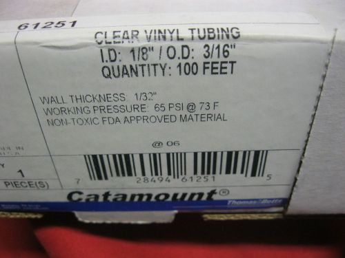 Thomas &amp; betts catamount 1/8-in id x 3/16-in od x 100-ft. clear vinyl tubing for sale