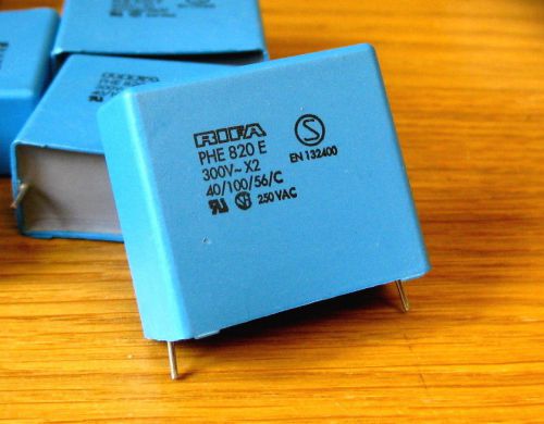 5 pcs high quality RIFA/Kemet PHE820E 2.2uF 300V X2 safety capacitors.