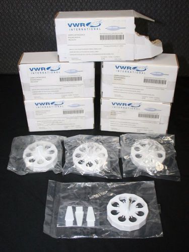 VWR 82024-508 white floating rack round 400mL Lot: 5 boxes of 4=20 racks