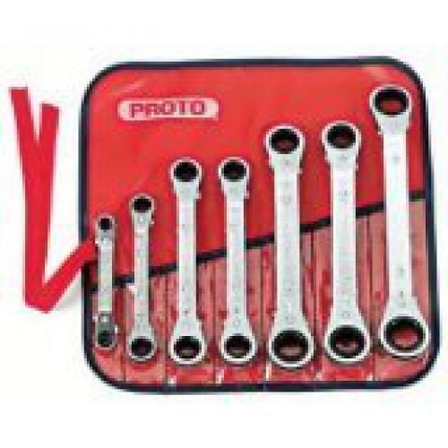 Stanley-proto stanley proto j1180ma 7 piece offset ratcheting box wrench set for sale