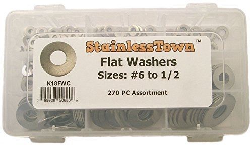 Stainless Town StainlessTown K18FWC Stainless Flat Washer Assortment Kit