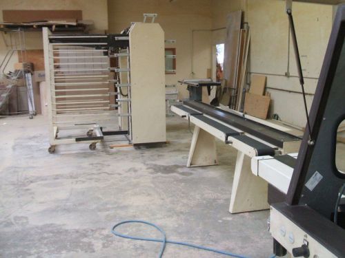 1998 delle vedove mst/6 automatic spray/stack/stain line (woodworking machinery) for sale
