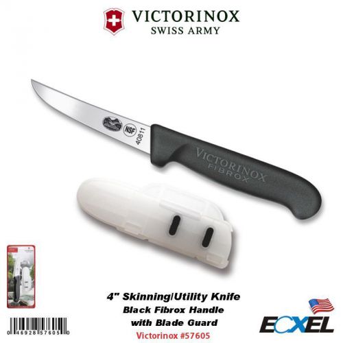 Victorinox swiss army #57605 skinning/utility knife with blade guard for sale