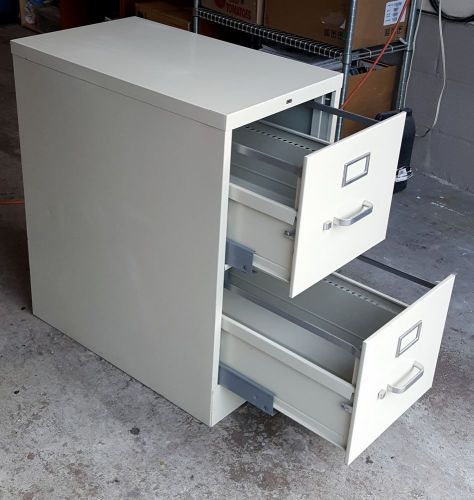 2 Drawer Steel Commercial File Cabinet, Full Suspension
