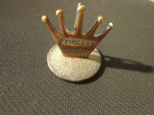 VINTAGE Claire&#039;s CROWN PRINCESS PINK GLITTERY BUSINESS CARD HOLDER