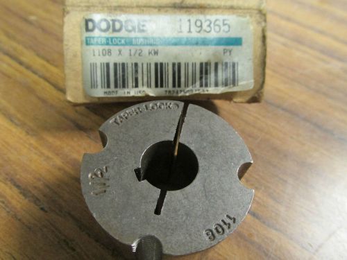 DODGE TAPER-LOCK BUSHING 1108 X 1/2 KW  119365 ........... XT-80E