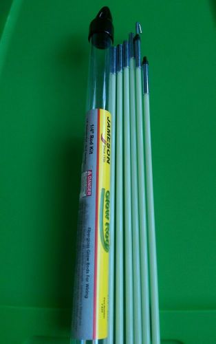 (new) jameson 7-63t(18 ft) - 1/4&#034; diameter glow rod - six 3&#039; sections fiberglass for sale