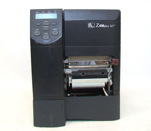 Zebra z4m plus dt thermal label printer barcode printer missing parts for sale
