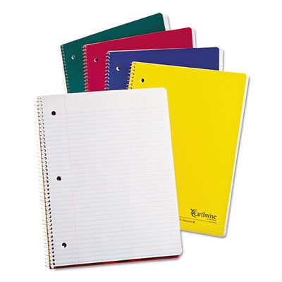 Earthwise 100% Recycled Single Subject Notebooks, 8 1/2 x 11, White, 100 Sheets