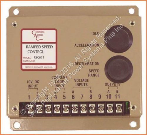 GAC RSC Series RSC671 Governors America Corp Speed Ramping Control Module Ramp