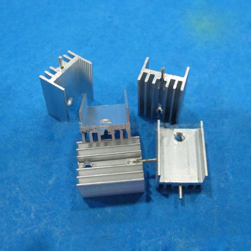 10PCS TO-220 Heat Sink TO220 21x15x10mm IC Heat Sink with PINs Aluminum