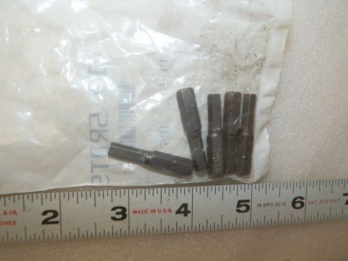 3/16&#034; Hex Insert Bits with 1/4&#034; shank 5 Pieces  APEX 185-4x   (5RDT9)  ( Loc1)