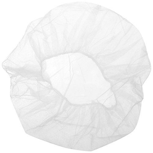 Keystone 110nwi-10-21-wbg white lightweight polypropylene bouffant cap, 21&#034; size for sale