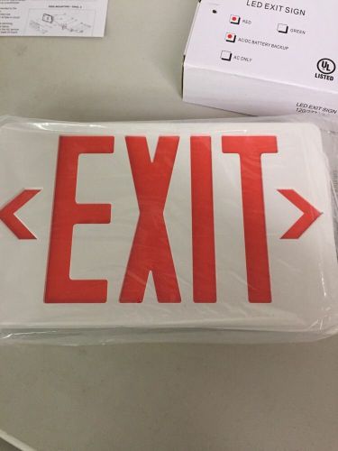 New Siltron Illumination Red LED Exit Sign 120/277V