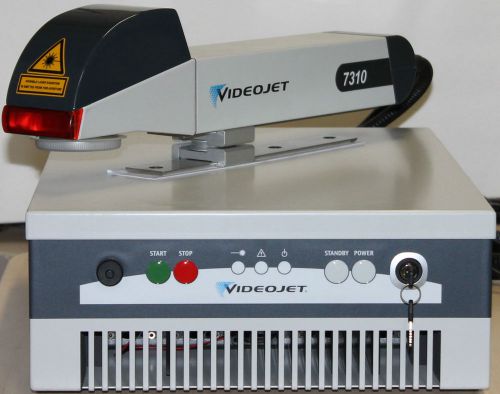 New videojet 7310 20 watt fiber laser marker engraver, for metals, date coding for sale