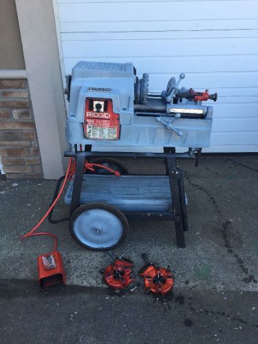 Ridgid 535 With Rolling Stand **Latest Model** 2 811 Die Heads 1/2&#034;-2&#034; #1