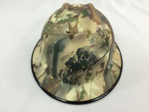 Msa v-gard hard hat w/fas-trac tangle 2.0 camo hydrographic print osha/csa for sale