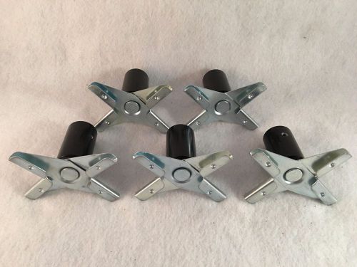 Lot of 5 Minerallac #SCX-1 Scissor Clips w/ 5/8&#034; FEM-BL
