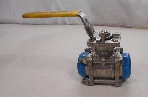 Warren ball valve f03-f05 1&#034; cf8m 1000wog stainless steel new n for sale