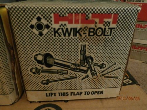 Hilti kwik bolt 3/8 in. nuts and washers qty 100 + 50 free for sale
