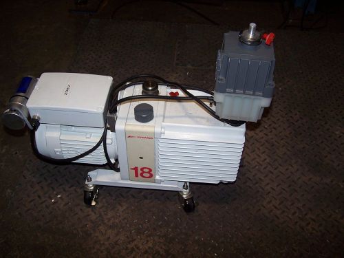 NEW EDWARDS 18 ROTARY VANE TWO-STAGE VACUUM PUMP E2M18  208 VAC .75 KW