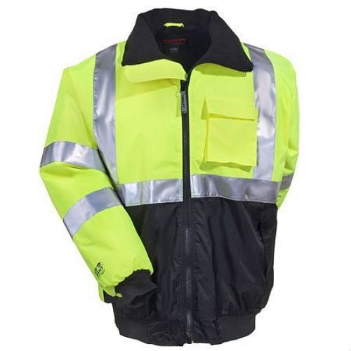 Bomber J26002.XL Jacket with 2&#034; Silver Reflective Tape, Size X-Large,