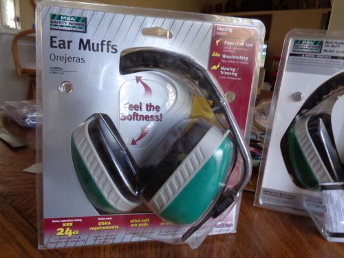 MSA Safety Works Ear Muffs For use with Power Tools,Woodworking,Mowing,More