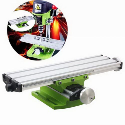 Mini precision milling machine working table - silver + green for sale