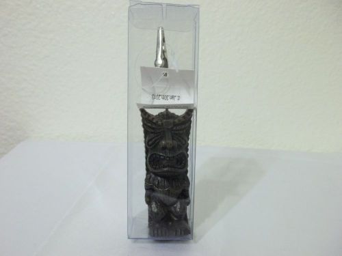 Tiki pacific black wire note holder press clip 4 1/2&#034; desk accessory office nib for sale
