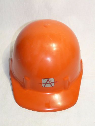 Vintage orange apex cyco safety helmet with liner for sale