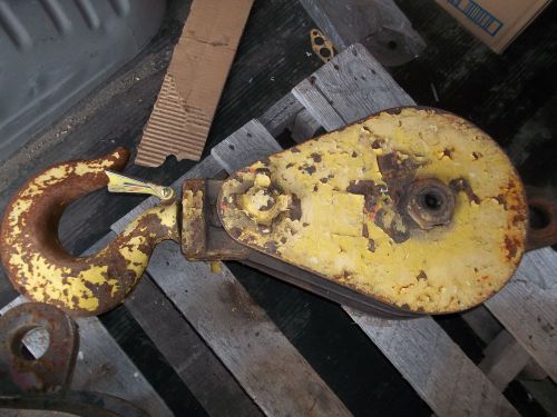Johnson 15 ton crane block double pulley used for sale
