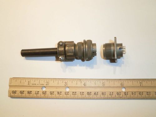 New - ms3106a 14s-6p (sr) with bushing and ms3102a 14s-6s - 6 pin mating pair for sale