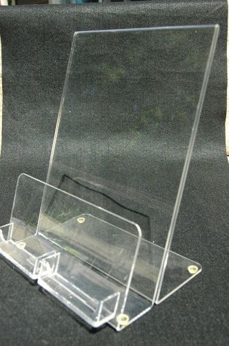 Set of 4 deluxe acrylic real estate flyer and brochure stands