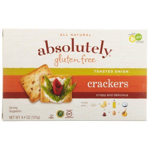 Absolutely Gluten Free Toasted Onion Cracker, 4.4 Ounce -- 12 per case.