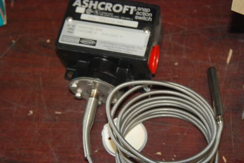 Ashcroft T420T10-030, Snap Action Switch, 15A, 125V/250V, 235-375 Degree, New