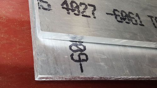 Aluminum alloy Sheet 6&#034;X4&#034; X.1/2&#034; 6061 T6 mill stock