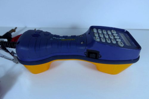 Fluke networks ts52 pro telephone test set with pin clips &amp; rj11 plug for sale