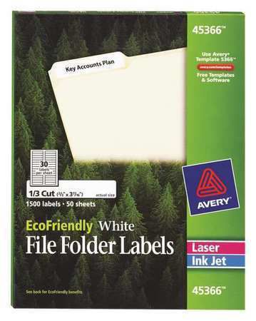 Laser/Inkjet Label, White ,Avery, 45366