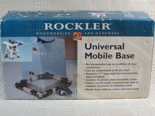 Rockler woodworking and hardware universal mobile base kit for machinery/ tool for sale