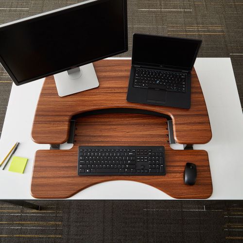 Varidesk varidesk single plus varidesk pro plus height adjustable desk computer for sale