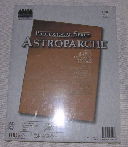 Wausau Papers Professional Series Astroparche Blue 100 Sheets 24lb