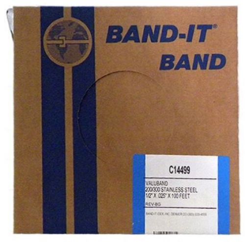 BAND-IT Valuband Band C14499, 200/300 Stainless Steel, 1/2 Wide X 0.025 Thick
