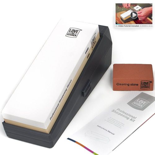 Professional knife sharpening kit whetstone with cleaning stone for sale