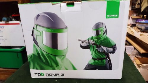 Rpb nova 3 sand-blasting helmet respirator w/ cold air tube for sale