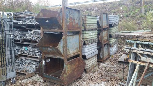 Bin Forklift Metal Scrap Parts Steel Stackable Material Storage toads container