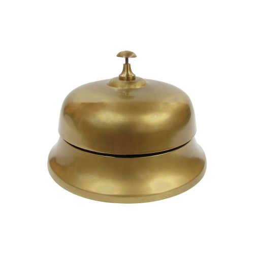 Huge Solid Brass Hotel Counter Service Desk Bell Clerk/Reception/Call Ring Bells